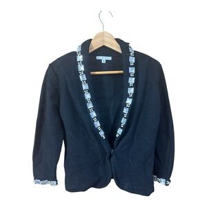 Cabi Black Embellished Celebration Cardigan